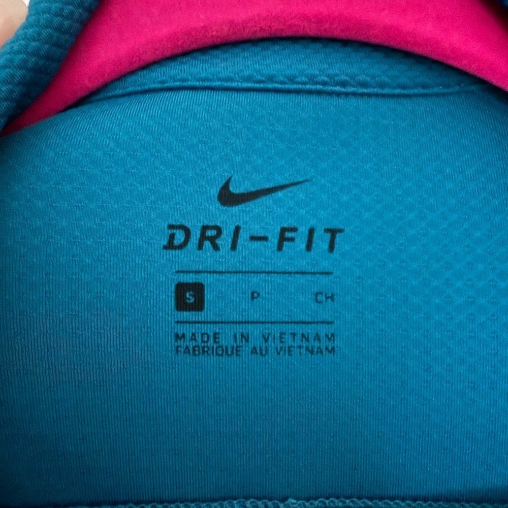 Nike Women's Teal Long Sleeve Sweatshirt - Picture 3 of 4